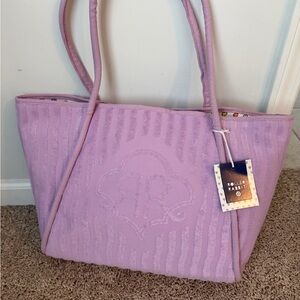 Roller Rabbit Lilac Striped Tote